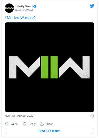 COD MW 2 Twitter logo